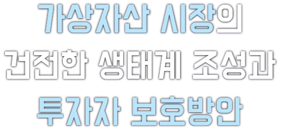 가상자산 시장의 건전한 생태계 조성과 투자자 보호방안